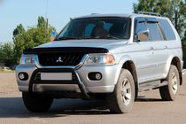Mitsubishi Pajero Sport 1996–2007 Bullbar WT022 Black (roestvrij staal) foto 3