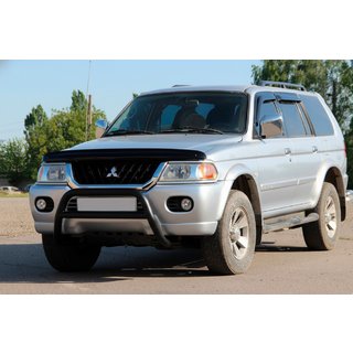 Bullbar WT022 Black (roestvrij staal) Mitsubishi Pajero Sport 1996–2007 foto 3