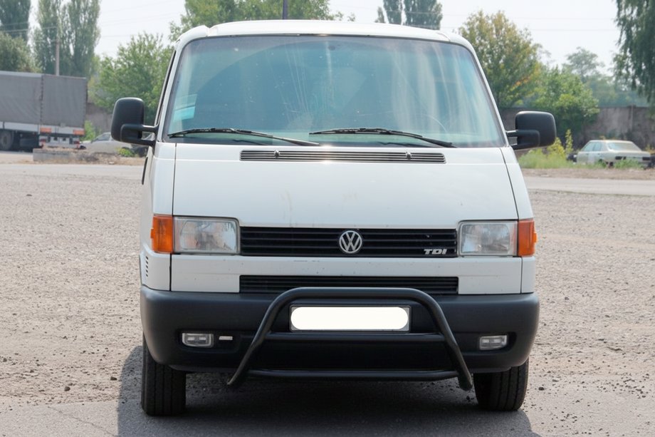 Volkswagen T4 Transporter 1990–2003 Bullbar WT022 Black (roestvrij staal) Image