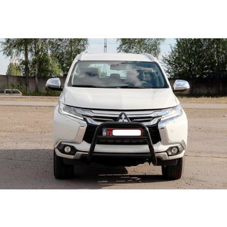 Bullbar WT022 Black (roestvrij staal) Mitsubishi Pajero Sport 2015– foto 1