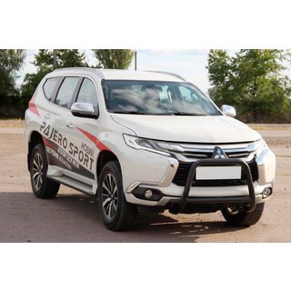 Bullbar WT022 Black (roestvrij staal) Mitsubishi Pajero Sport 2015– foto 2