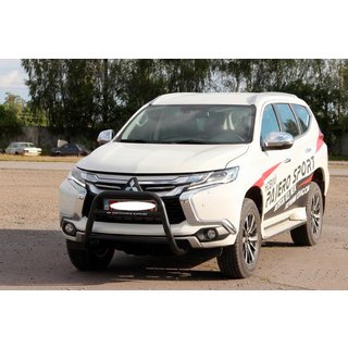 Bullbar WT022 Black (roestvrij staal) Mitsubishi Pajero Sport 2015– foto 3