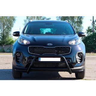 Bullbar WT023 Black (RVS) Kia Sportage 2015–2021 foto 1