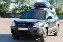 Hyundai Tucson JM 2004– Bullbar WT025 Black (RVS) foto 2
