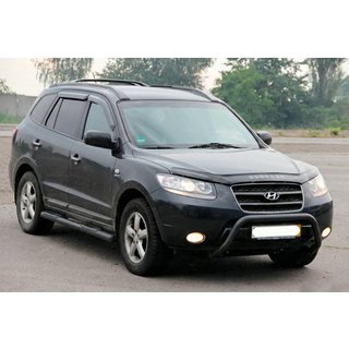 Bullbar WT007 Black (RVS) Hyundai Santa Fe 2 2006–2012 foto 2