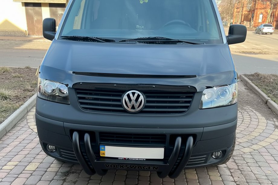Volkswagen T5 Transporter 2003–2010 Bullbar ST006-04 Nizdri Black (RVS) Foto 2