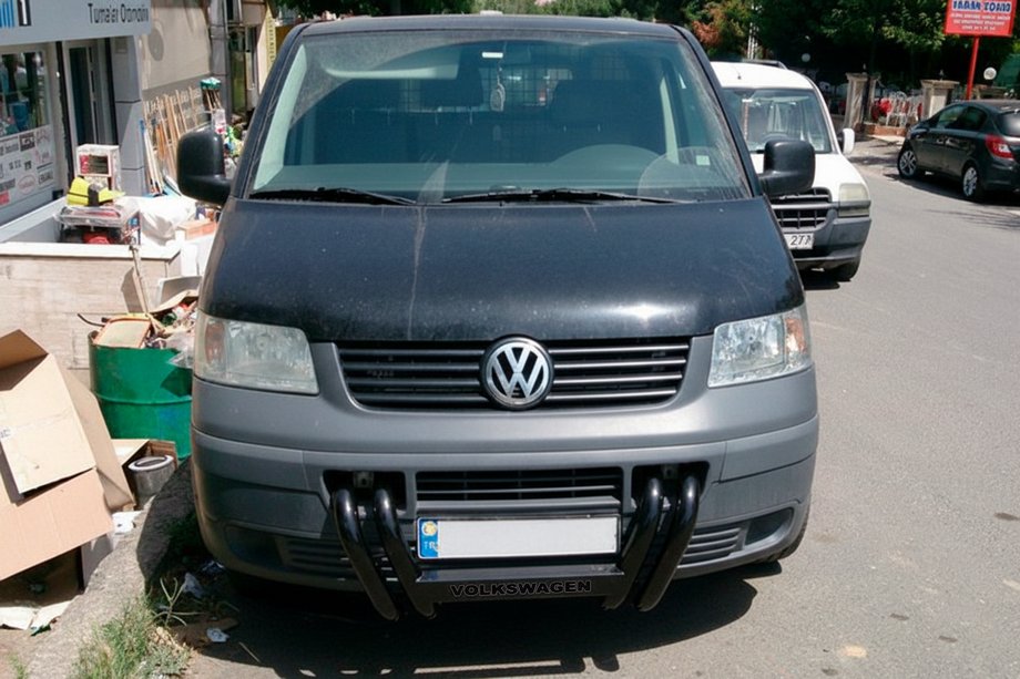 Volkswagen T5 Transporter 2003–2010 Bullbar ST006-04 Nizdri Black (RVS) Foto 3