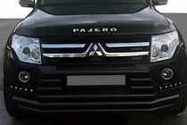 Mitsubishi Pajero Wagon IV 2006–2021 RVS bullbar voorzijde ST015-9 Black (roestvrij staal) foto 1
