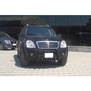 Bullbar QT006 Black (RVS) SsangYong Rexton I 2001–2017 foto 2