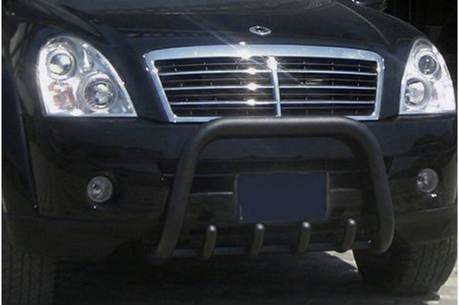 SsangYong Rexton I 2001–2017 Bullbar QT006 Black (RVS) Image