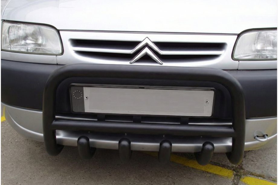 Citroen Berlingo 1996–2008 Bullbar QT006 Black (RVS) Image