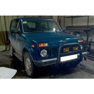 Bullbar QT006 Black (RVS) Lada Niva en Urban 1977– foto 4