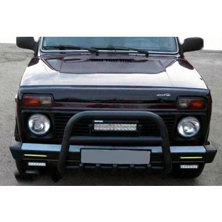 Bullbar QT006 Black (RVS) Lada Niva en Urban 1977– foto 3