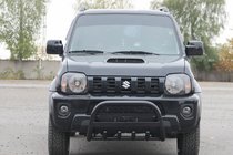 Suzuki Jimny 1998–2018 Bullbar QT006 Black (RVS) foto 1