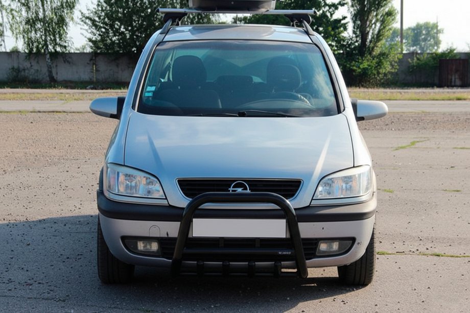 Opel Zafira A 1998–2005 Bullbar QT006 Black (RVS) Image