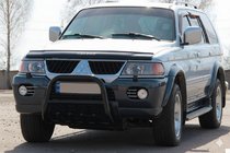 Mitsubishi Pajero Sport 1996–2007 Bullbar QT006 Black (RVS) foto 3