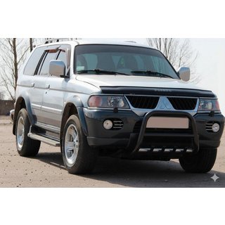 Bullbar QT006 Black (RVS) Mitsubishi Pajero Sport 1996–2007 foto 2