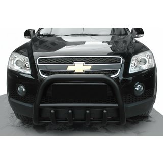 Voorbullbar QT006 Black (RVS) Chevrolet Captiva 2006–2019