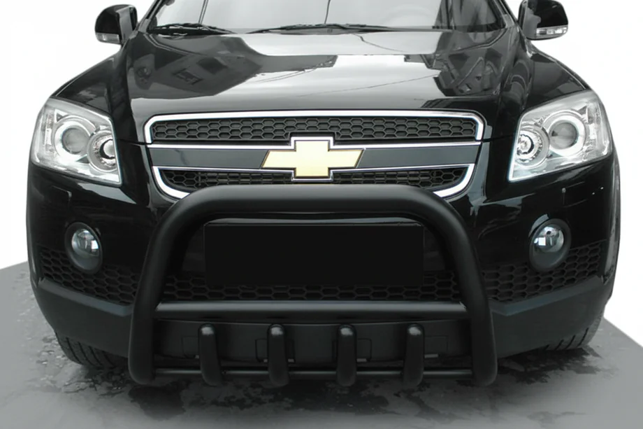 Chevrolet Captiva 2006–2019 Voorbullbar QT006 Black (RVS) Image