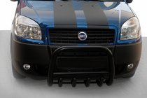 Fiat Doblo I 2005–2010 Voorbullbar QT006 Black (RVS) foto 1