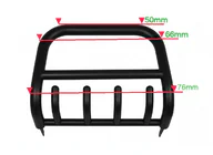 Isuzu D-Max 2011–2019 Bullbar QT006 Black (RVS) foto 1