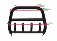 Toyota Land Cruiser Prado 120 2002–2009 Bullbar QT006 Black (RVS) foto 1