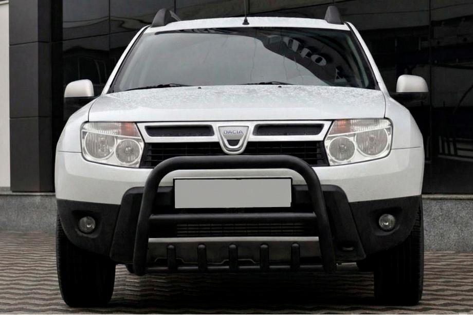Renault Duster 2008–2017 Bullbar zonder opschrift QT006 Black (roestvrij staal) Image