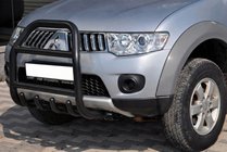 Mitsubishi L200 2006–2015 Bullbar QT007 Black (roestvrij staal) foto 1