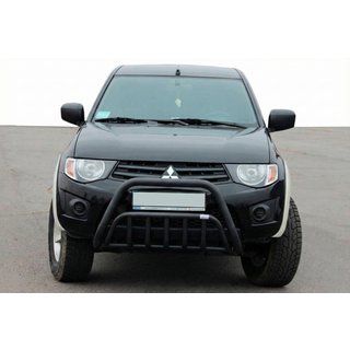 Bullbar Black (RVS) Mitsubishi L200 2006–2015 foto 1