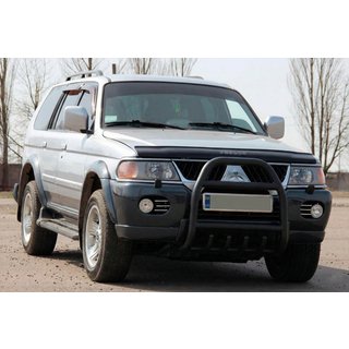 Bullbar QT007 Black (roestvrij staal) Mitsubishi Pajero Sport 1996–2007 foto 2