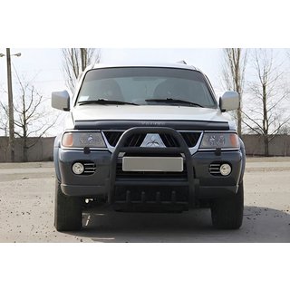 Bullbar QT007 Black (roestvrij staal) Mitsubishi Pajero Sport 1996–2007 foto 3