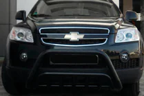 Chevrolet Captiva 2006–2019 Voor bullbar WT002 Black (roestvrij staal) foto 3