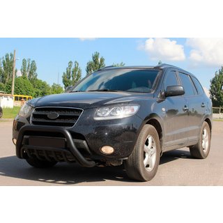 Bullbar WT002 Black (RVS) Hyundai Santa Fe 2 2006–2012 foto 1