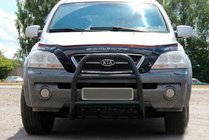 Kia Sorento I BL 2002–2009 Bullbar QT007 Black (roestvrij staal) foto 2
