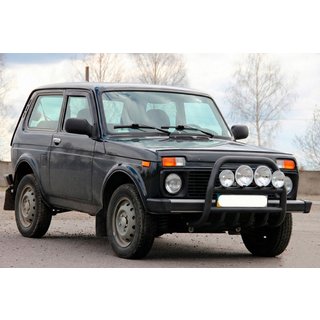 Bullbar QT007 Black (roestvrij staal) Lada Niva en Urban 1977– foto 3