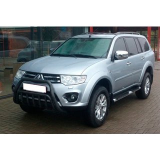Voorkantbescherming WT002 Black (RVS) Mitsubishi Pajero Sport 2008–2015 foto 2