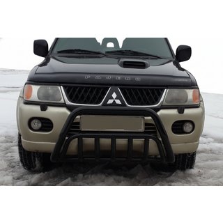 Bullbar WT002 Black (roestvrij staal) Mitsubishi Pajero Sport 1996–2007