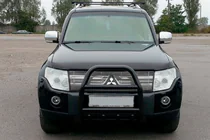 Mitsubishi Pajero Wagon IV 2006–2021 Bullbar QT007 Black (roestvrij staal) foto 3