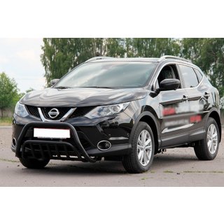 Bullbar WT002 Black (roestvrij staal) Nissan Qashqai 2014–2021 foto 2