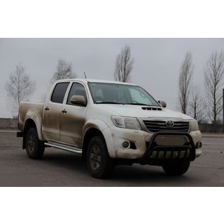 Bullbar WT002 Black (RVS) Toyota Hilux 2006–2015 foto 2