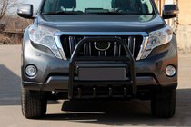 Toyota Land Cruiser Prado 150 2009–2023 Bullbar QT007 Black (roestvrij staal) foto 1
