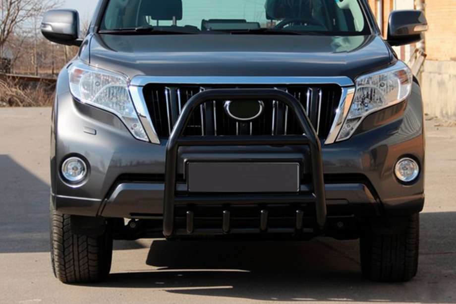 Toyota Land Cruiser Prado 150 2009–2023 Bullbar QT007 Black (roestvrij staal) Image