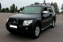 Mitsubishi Pajero Wagon III 1999–2006 Bullbar QT007 Black (roestvrij staal) foto 2