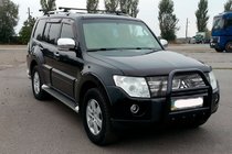 Mitsubishi Pajero Wagon III 1999–2006 Bullbar QT007 Black (roestvrij staal) foto 1