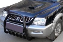 Mitsubishi L200 1996–2006 Bullbar QT007 Black (roestvrij staal) foto 1