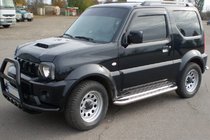 Suzuki Jimny 1998–2018 Bullbar QT007-Exclusive Black (met opschrift, RVS) foto 7