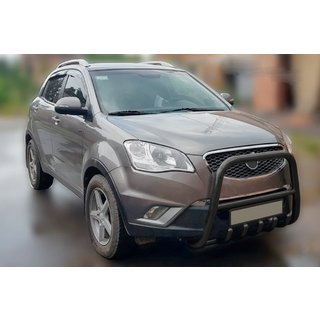 Bullbar F1-40 Black (roestvrij staal) SsangYong Korando 2010–2019 foto 1