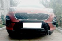 Kia Sportage 2015–2021 Voor bullbar WT002 Black (roestvrij staal) foto 1
