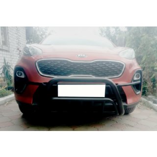 Voor bullbar WT002 Black (roestvrij staal) Kia Sportage 2015–2021