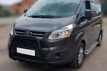 Ford Custom 2013–2022 Bullbar WT006 F1-56 Black (roestvrij staal) foto 1